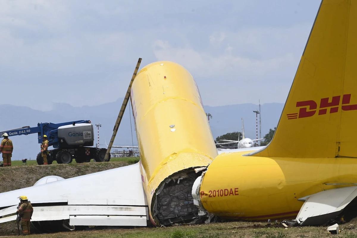 Illustration: Un avion cargo DHL s'écrase à l'aéroport de Libreville