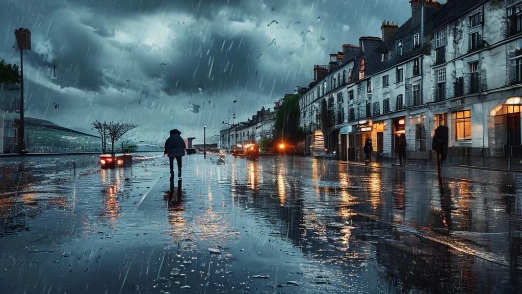 Illustration: Météo France : pluie et crues dans l'Ouest, prévisions de la semaine