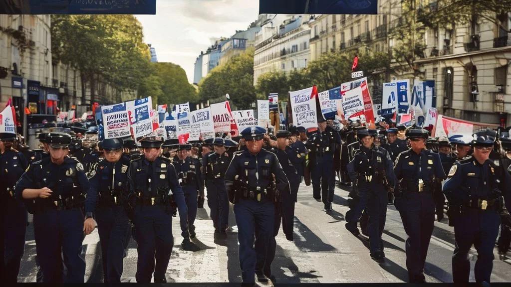 Illustration: Policiers en colère : manifestations historiques en France