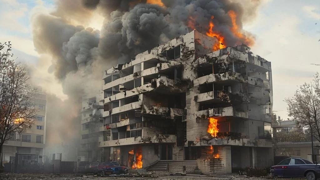 Illustration: Incendie à la Maison radieuse de Rezé : deux blessés, l'immeuble emblématique de Le Corbusier évacué - 5 points clés