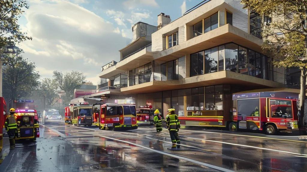 Illustration: Incendie à la Maison radieuse de Rezé : deux blessés, l'immeuble emblématique de Le Corbusier évacué - 5 points clés