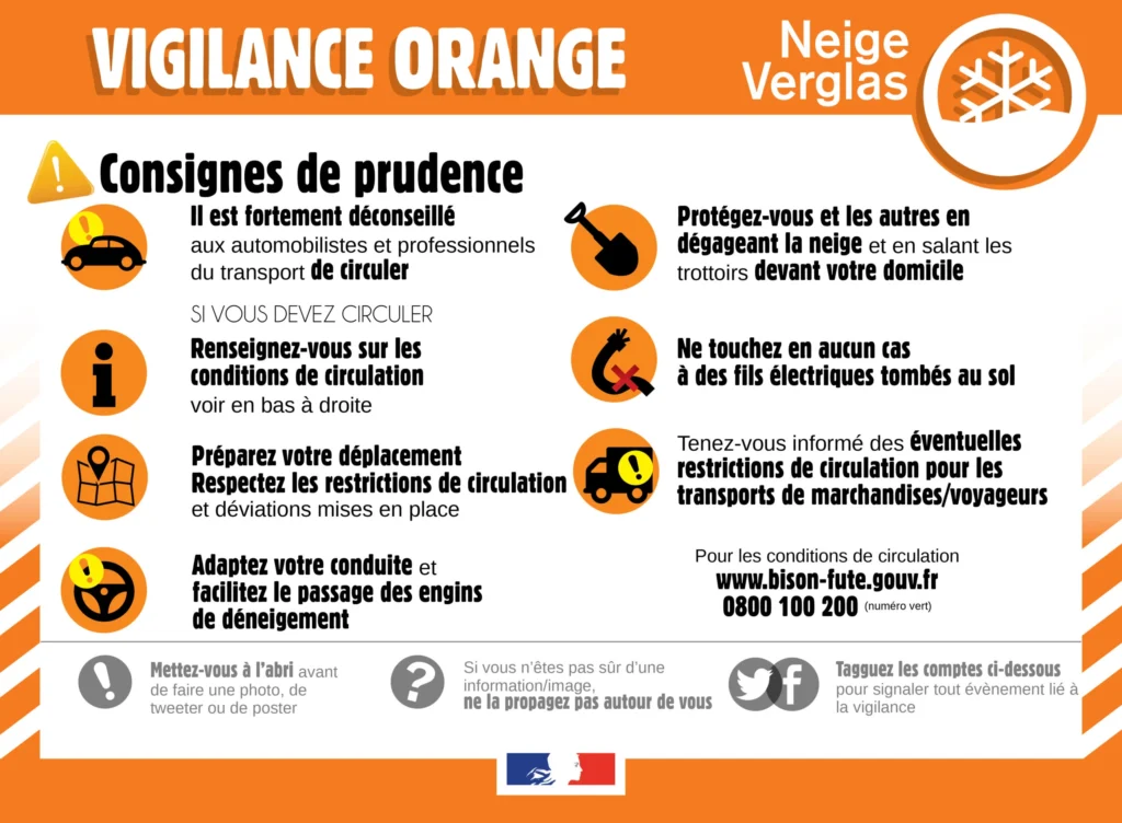 Vigilance Orange neige